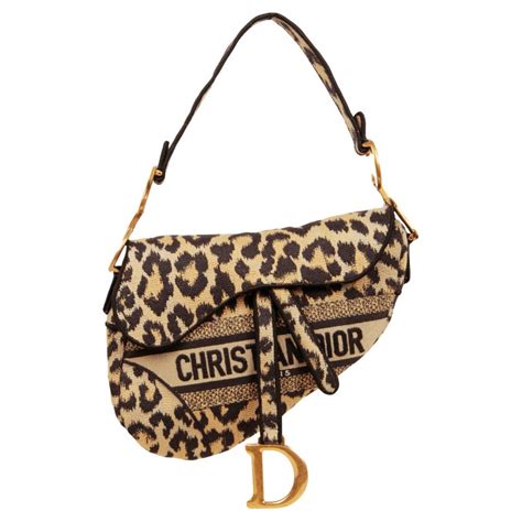 cheetah dior saddle bag|christian dior saddle bag.